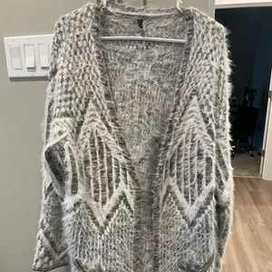 Cardigan Grey&Fuzzy